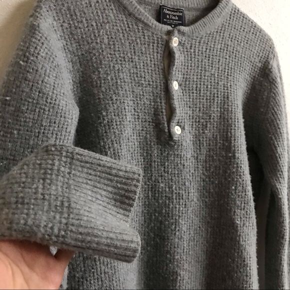 Abercrombie and Fitch Soft Grey Sweater* - Picture 3 of 4